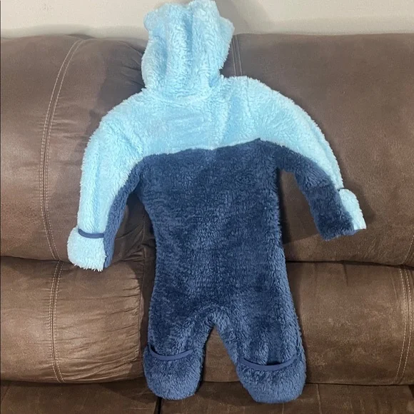 The North face size 3-6 months NWT Blue Fleece Kids One Piece - Picture 4 of 4
